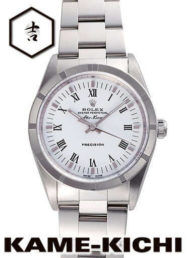 【中古】ロレックス 3年保証 エアキング Ref.14010M ホワイト (ROLEX Air King) 【中古】ロレックス 3年保証 エアキング Ref.14010M ホワイト (ROLEX Air King)