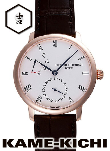 フレデリック・コンスタント　スリムライン パワーリザーブ　Ref.FC-723WR3S4　新品　ホワイト　（FREDERIQUE CONSTANT　Slimline PowerReserve）(2)