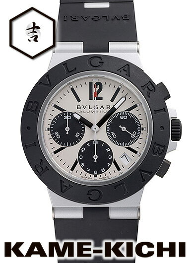 【中古】ブルガリ　アルミニウム クロノグラフ　Ref.103383（BB40SATRSNLCH）　シルバー/ブラック　（BVLGARI　Aluminium Chronograph）