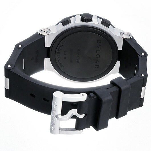 【中古】ブルガリ　アルミニウム クロノグラフ　Ref.103383（BB40SATRSNLCH）　シルバー/ブラック　（BVLGARI　Aluminium Chronograph）