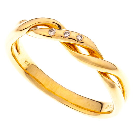 ダイヤモンド リング Ref.4109720 新品 YG 合計 0.02ct (Diamond Ring) 鑑別書付き 12号 ダイヤモンド リング Ref.4109720 新品 YG 合計 0.02ct (Diamond Ring) 鑑別書付き 12号