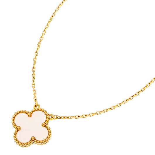 【中古】ヴァンクリーフ＆アーペル　ヴィンテージ アルハンブラ ペンダント　YG　（Van Cleef&Arpels　Vintage Alhambra Pendant）　2017年のサムネイル