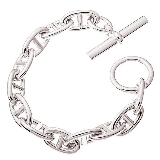 【中古】エルメス　シェーヌ・ダンクル GM　シルバー　（HERMES　Chaines D'Ancre GM）　12コマ