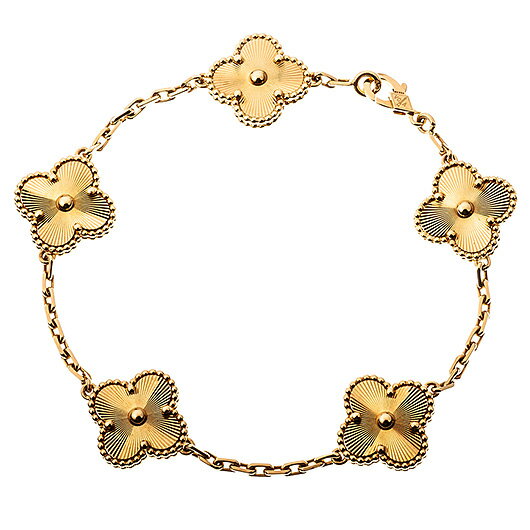 【中古】ヴァンクリーフ＆アーペル　ヴィンテージ アルハンブラ ブレスレット　Ref.VCARP3JK00　YG　（Van Cleef&Arpels　Vintage Alhambra Bracelet）　2020年のサムネイル