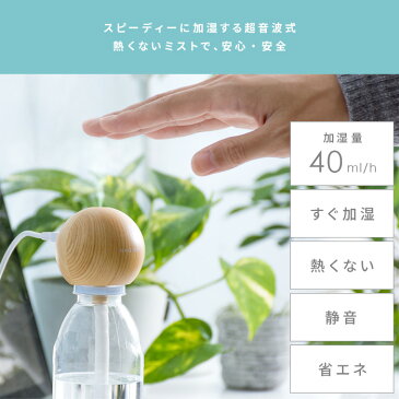 パーソナル加湿器 NAGOMI 木目調 ダークウッド