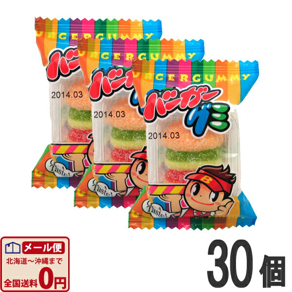 【ゆうパケットメール便送料無料】やおきん ハンバーガーグミ 10g×30個【大量 駄菓子 お菓子 詰め合わせ 個包装 プレゼント 子供 景品 イベント】【販促品 お祭り 景品 お菓子 駄菓子】