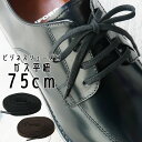 あす楽 ライカ ビジネスシューズ用 ガス平紐 75cm 黒・濃茶 シューレース LEICA SHOE LACES 靴ヒモ 1足(2本入り) ビジネスマン シューケア 小物