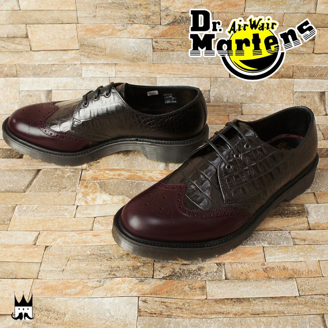 Dr.Martens ドクターマーチンメンズ 15436002 DANNON ウィングチップシューズ ウィングチップ オックスフォードシューズ カジュアル レースアップ マニッシュシューズ おじ靴 トラッドシューズ クロコ あす楽 evid **