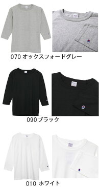 【送料無料】チャンピオン Champion メンズ Tシャツ アパレル C5-U401 T1011 ティーテンイレブン Tシャツ ラグラン コットン100% 3/4スリーブ 7分袖 カジュアル 無地 半袖 丸首 MADE IN USA evid