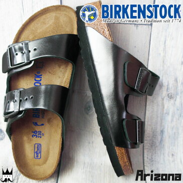 【あす楽】【送料無料】ビルケンシュトック BIRKENSTOCK レディース メンズ Arizona アリゾナ サンダル 1000295 メタリック アンスラジット コンフォートサンダル ナロー幅 evid