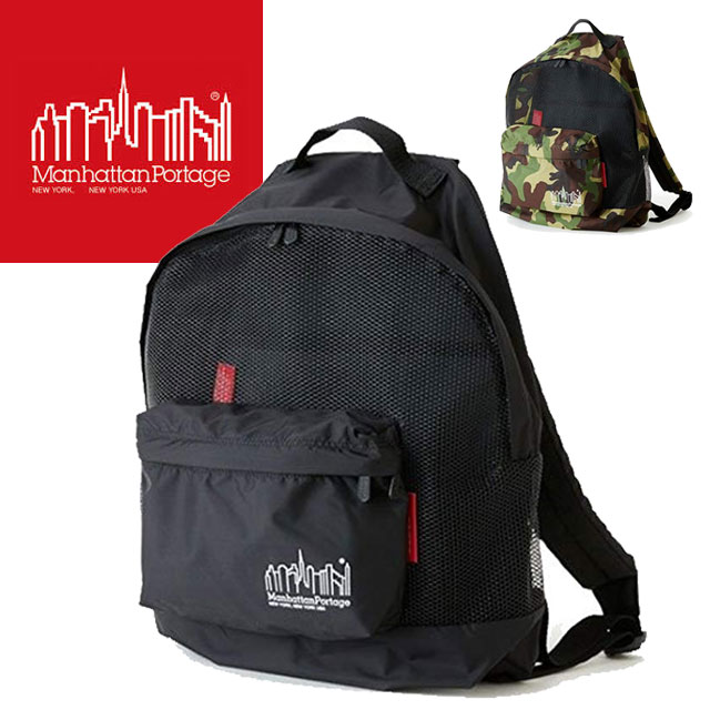 ＼最大5%クーポン有 5/12迄／マンハッタンポーテージ Manhattan Portage メンズ レディース バッグ MP-1209-MESH-2-CD-L アーバンライト ビッグアップル バックパック リュック デイバッグ リミテッド 通勤 通学 送料無料 あす楽 evid mh-c