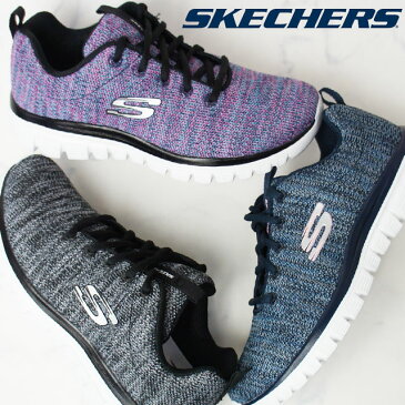 スケッチャーズ ローカット スニーカー レディース 12614 運動靴 紐靴 グレイスフル-ツイステッドフォーチューン SKECHERS evid