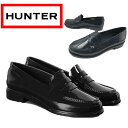 ハンター HUNTER レディース レイン ローファー 定番 レインシューズ WFF1006RGL 防水 耐水 オリジナルペニーローファー ORIGINAL PENNY LOAFER 雨靴 雨具 雨の日雪 台風 ゲリラ豪雨 梅雨 通学 ローヒール 約2.5cmヒール 送料無料 あす楽 evid