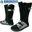 ＼ポイント7倍 4/24 20時～／ビルケンシュトック BIRKENSTOCK ダンバリー ブーツ レディース ノーマル幅 ロングブーツ ロング丈 ボア付き ファスナー付き スエード 靴 ブラック 黒 1001012 送料無料 あす楽 evid2