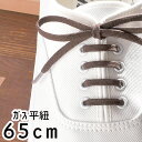 ＼最大500円クーポン有 4/17 9:59迄／あす楽 ライカ LEICA ビジネスシューズ用 ガス平紐 65cm シューレース SHOE LACES 紳士靴 靴紐 靴ヒモ 1足(2本入り) ブラウン 茶色