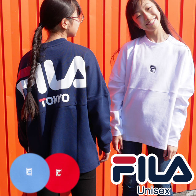 フィラ FILA メンズ レディース ジュニア キリカエプリントロンT FM5172 【メール便送料無料】長袖 ユニセックス スポーティー 限定 FILA TOKYO evid3