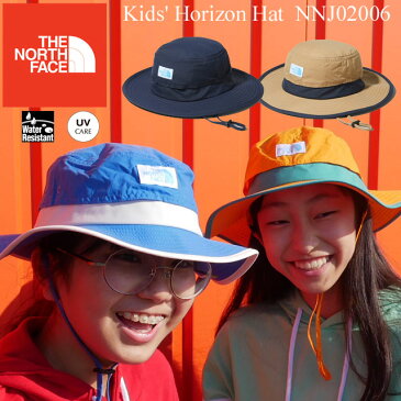 【あす楽】【送料無料】ザ ノースフェイス THE NORTH FACE 帽子 女の子 男の子 ジュニア キッズホライズンハット NNJ02006 UVケア UPF15〜30 撥水 紫外線対策 あご紐 アウトドア キャンプ 遠足 evid |5