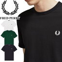 フレッドペリー リンガーTシャツ メンズ M3519 半袖 トップス カジュアル ティーシャツ 綿100% コットン 黒 白 紺 月桂樹 ローレル 送料無料 最強翌日配送 evid