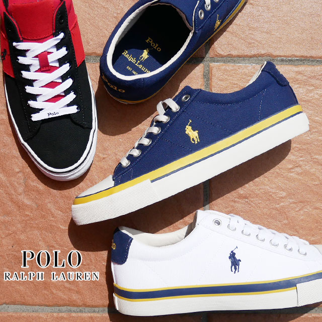 ポロ ラルフローレン メンズ スニーカー ローカット カジュアルシューズ SAYER-SK-VLC 靴 RD51 ネイビーFF ホワイトFF 白 レッドFF POLO RALPH LAUREN 【送料無料】 evid