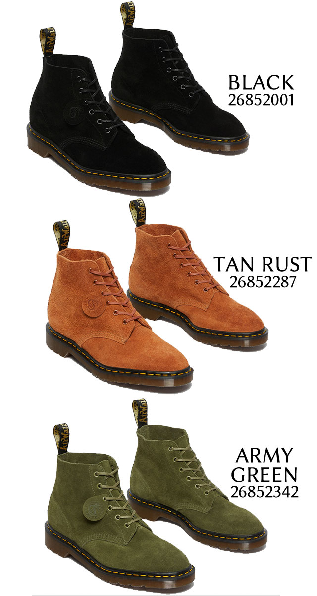 【返品交換送料無料】ドクターマーチン メンズ 6ホールブーツ 101 UB レースアップブーツ ショートブーツ カジュアルシューズ 靴 スエード メイドインイングランド 26852001 ブラック 黒 26852287 タンラスト 26852342 アーミーグリーン Dr.Martens 最強翌日配送 evid