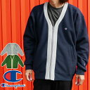 ＼ポイント7倍 3/24 0時～／チャンピオン Champion カーディガン メンズ リバースウィーブ ジップカーディガン スウェット ジップアップ ジャケット 裏起毛 上着 羽織り 防寒 アパレル カジュアル 無地 ロゴ 長袖 トップス C3-U033 送料無料 あす楽 evid2