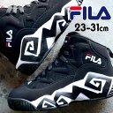 ＼最大200円OFFクーポン有 4/29迄／フィラ FILA MB 厚底スニーカー 大きいサイズ メンズ レディース 靴 厚底シューズ ハイカット 黒 ブラック 復刻 ミッドカット 厚底靴 グルグル ぐるぐる FHE102 001 送料無料 あす楽 evidr