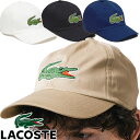 \5%クーポン有/ラコステ 帽子 ビッグクロック6パネルキャップ メンズ レディース CLM1231 ぼうし 野球帽 Cap サイズ調整可能 ワニ 鰐 送料無料 最強翌日配送 evid