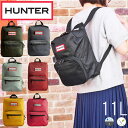 ハンター HUNTER リュック バッグ レディース ミニ ナイロン パイオニア トップ クリップ バックパック 11L 小さめ 防水 撥水 ブラック オリーブ ネイビー グリーン レッド イエロー ピンク UBB1210KBM 送料無料 あす楽 evid