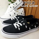\最大7%クーポン有 6/25限定/ポロ ラルフローレン POLO RALPH LAUREN スニーカー レディース キートンポニー SK LTL ホワイト ブラック 白 黒 キャンバススニーカー カジュアルシューズ ローカット 靴 P83S 送料無料 最強翌日配送 evid