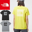 ザ ノースフェイス Tシャツ レディース NTW12192 ショートスリーブジャカードスクエアロゴクルー 丸首 半袖 カットソー 可愛い 吸水 速乾 ジャージ トップス アウトドア キャンプ アパレル 黒 灰 黄 送料無料 あす楽 evid1