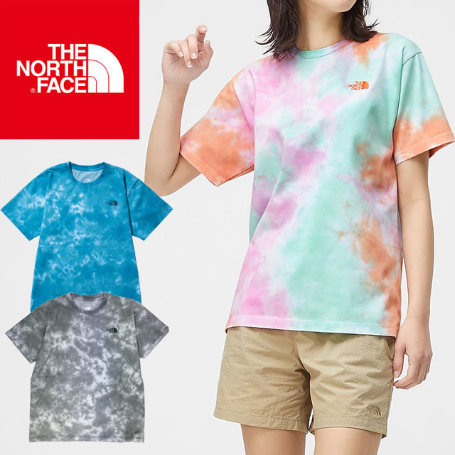 【ポイント8倍】【送料無料】【あす楽】ザ・ノースフェイス Tシャツ レディース NTW32251 ショートスリーブタイダイティー 半袖 タイダイ柄 クルーネック 丸首 半袖 カットソー 速乾 トップス アウトドア キャンプ アパレル 黒 青 マルチ THE NORTH FACE evidのサムネイル