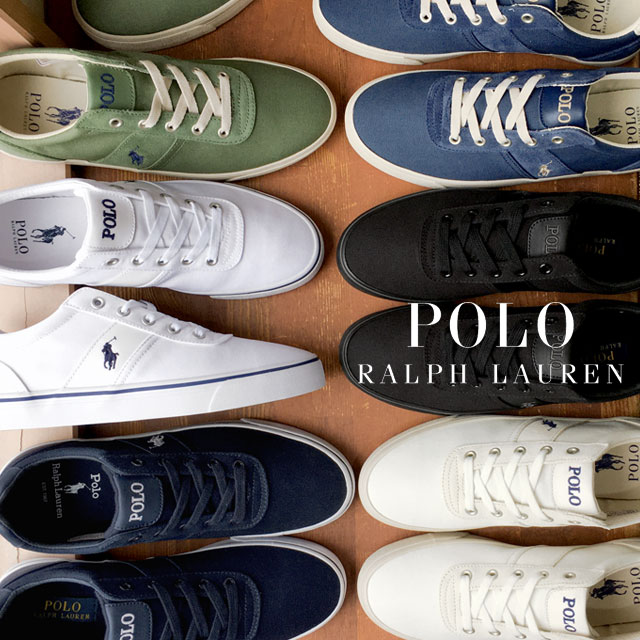 楽天亀田屋本店＼ポイント8倍 5/25～／ポロ ラルフローレン POLO RALPH LAUREN メンズ スニーカー ハンフォード ローカット カジュアルシューズ RA31 ホワイト ブラック ネイビー クリーム ブルー グリーン 靴 送料無料 evid