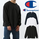 チャンピオン Champion ロングTシャツ メンズ レディース C5-U409 T1011 ティーテンイレブン 長袖 アパレル 服 ロンT オーバーサイズ トップス 綿100 ロングスリーブ カジュアル 無地 丸首 MADE IN USA 白 黒 紺 送料無料 evid9