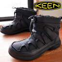 キーン KEEN レディース ウインターブーツ ユニーク スニーク チャッカ ツー ウォータープルーフ 防水 スノーブーツ ウインターシューズ ショートブーツ アウトドア 1026618 トリプルブラック/ブラック 黒 靴 送料無料 あす楽 evid