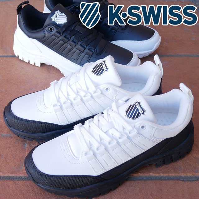 ケースイス スニーカー メンズ ケースイス K-SWISS メンズ スニーカー KSLW 06 LO ローカット ダッドスニーカー カジュアルシューズ 36102181 ブラック/ホワイト 36102182 ホワイト/ブラック 送料無料 あす楽 evid |6