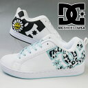 ＼最大500円引きクーポン有 4/20限定／ディーシーシューズ DC SHOES レディース スニーカー コートグラフィック ローカット カジュアルシューズ DW231012 CHE チータープリント TBY ホワイト/ブラック/イエロー ヒョウ柄 デイジー 靴 送料無料 あす楽 evid |6