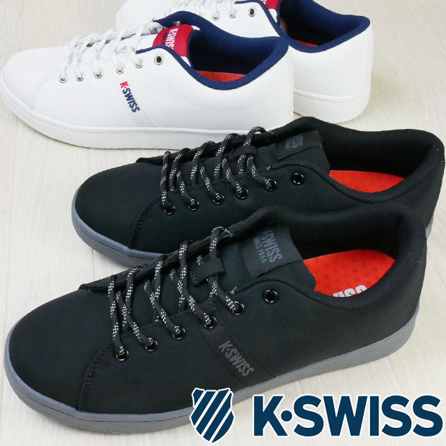 ケースイス スニーカー メンズ ケースイス K-SWISS メンズ スニーカー KS 130 RS ローカット カジュアルシューズ 36102272 ブラック 黒 36102270 ホワイト 白 靴 送料無料 あす楽 evidr |6