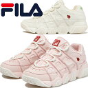 ＼100円クーポン有 5/6限定／フィラ FILA レディース 厚底 スニーカー フィラバリケード レディーバード ローカット ダッドスニーカー ダッドシューズ カジュアルシューズ テントウムシ WSS23006 674 ピンク 923 ベージュ 靴 送料無料 あす楽 evid