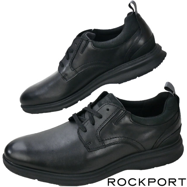 ロックポート ビジネスシューズ メンズ ロックポート ROCKPORT メンズ ビジネスシューズ トータルモーション シティ プレーン トゥ レザーシューズ オフィスカジュアル CI5637 ブラック 黒 革靴 紳士靴 送料無料 あす楽 evidr