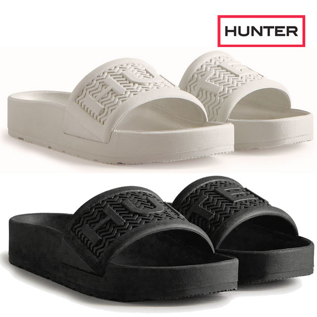 ハンタースライドサンダル レディース ウィメンズ W ブルーム アルゲー フォーム スライド シャワーサンダル シャワサン WFD4031EVA ブラック 黒 オフホワイト 靴 HUNTER 送料無料 あす楽 evidのサムネイル