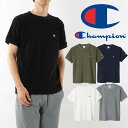 チャンピオン Tシャツ メンズ C3-X359 ショートスリーブTシャツ パイル地 タオル地 半袖 ティーシャツ ベーシック 普段着 部屋着 サスティナブル アメリカ綿 Champion 送料無料 evid