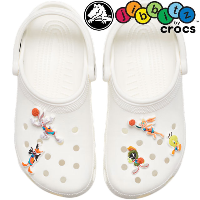 ＼ポイント8倍 5/25～／クロックス crocs ジビッツ Jibbitz スペースジャム2 キャラクター 5Pack 5個セ..