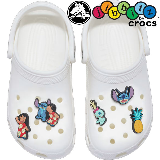 ＼ポイント8倍 5/25～／クロックス crocs ジビッツ Jibbitz ディズニー リロ＆スティッチ 5Pack 5個セ..