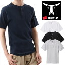 ヘインズ Hanes Tシャツ メンズ ビーフィー-T リブヘンリーネックティーシャツ HM1-T103 半袖 トップス 丸首 服 アパレル ウェア 父の日 プ...