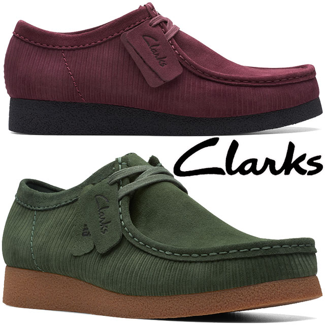 ＼5％クーポン有 5/20限定／クラークス Clarks メンズ 厚底 カジュアルシューズ ワラビーエヴォ チャッカブーツ チャンキーソール 26173604 ダークグリーンスエード 26174540 バーガンディースエード 本革 スエード 靴 送料無料 あす楽 evidr