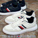 ＼最大1000円OFFクーポン有 5/1迄／トミーヒルフィガー TOMMY HILFIGER メンズ スニーカー ライトウエイト レザー ミックス カップ カジュアルシューズ ローカット FM04427 ホワイト 白 ネイビー 送料無料 evid |6