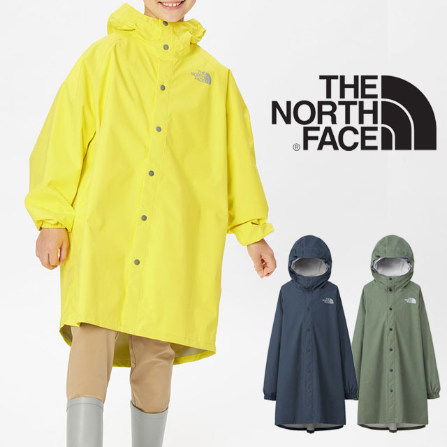 楽天亀田屋本店＼5％クーポン有 5/20限定／ザ・ノースフェイス THE NORTH FACE レインコート キッズ NPJ12321 雨具 カッパ 男の子 防水 女の子 子供用 撥水 フード ランドセル アウトドア キャンプ 遠足 登校 旅行 林間学校 アパレル ツリーフロッグコート メール便送料無料 evid