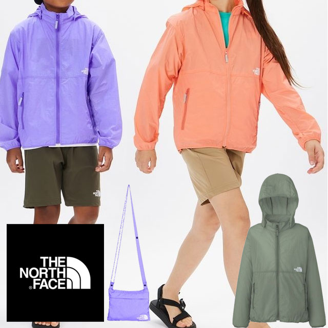 ザ・ノース・フェイス ウインドブレーカー キッズ チャイルド NPJ22431 キャリーラウンドジャケット アウター パーカー フード ロゴ 刺繍 トップス 上...