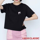 \5%クーポン有 7/15限定/アキ クラシック Tシャツ レディース バービー ショート T-SHIRT 半袖 トップス コラボモデル ショート丈 アパレル ...