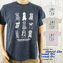 \最大7%クーポン有 6/25限定/グッドオン Tシャツ メンズ OLSS1253P ワンダフル S/Sティー 半袖 ティーシャツ トップス カットソー クルーネック 丸首 レディース ウェア アパレル 犬 ワンコ メイドインジャパン 日本製 服 白 紺 桜 きなり メール便送料無料 evid